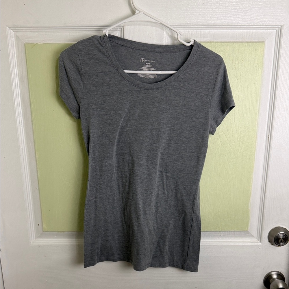 (1981) No Boundaries Heather Gray Short Sleeve Crew Tee